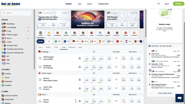 Bet‑At‑Home Homepage